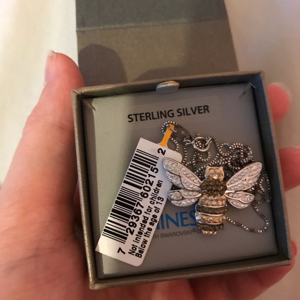 Sterling Silver Bumblebee Necklace